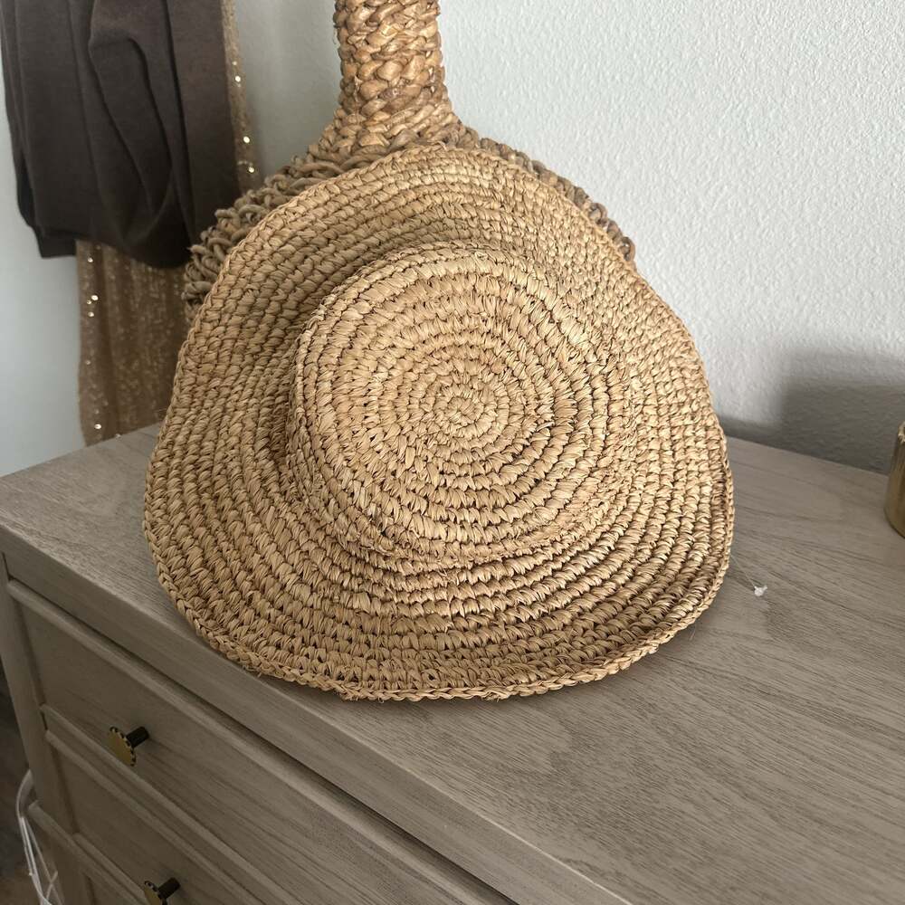 Natural Straw Woven Sun Hat - Neutral